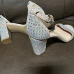 Michael Shannon Glamorous Rhinestone Block Heel Sandals - Sparkly Ankle Strap Heels Photo 4