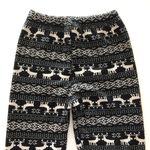 Black Fuzzy Animal Print Fleece Lined Winter Leggings One Size Size undefined Photo 1