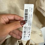 Massimo Dutti NWT Linen Blend Short Dress W/ Voluminous Sleeves Cream Size Small Photo 5