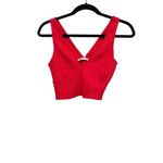 ZARA WOMANS  SO CUTE TEXTURED FUCHSIA‎ CROPPED TOP Small NWOT Photo 4