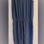 CAbi Women’s Navy Blue Sleeveless Scoop Neck Drawstring Jumpsuit Size S Photo 0