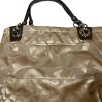Coach  Alex Tan Brown Sateen Signature Tote Shoulder Bag Purse 14449 w/ Hang Tag Photo 7
