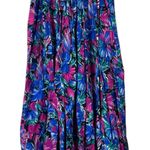 Oscar de la Renta Vintage 80s Expressions Women’s Small Floral Blouse Skirt Set Photo 12