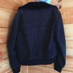 VINTAGE MADE IN FRANCE BLUE FAUX FUR COLLAR JACKET Size M Photo 3