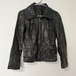 Banana Republic  Womens  leather jacket size Xs Photo 5