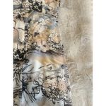 Elliatt  Size M Pink Floral Sheath Midi Dress High Neck Flattering Pockets Event Photo 14