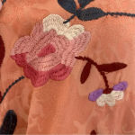 ByTimo Ruched Floral Embroidered Jacquard Dress Balloon Sleeves Coral Size XS Pink Photo 12