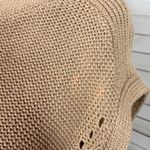 White House | Black Market WHBM Boho Multi Knit Sleeveless Slouchy Sweater Vest Tan XS Photo 7