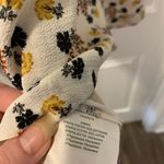 Molly Bracken  Anthropologie Ecru Floral Print Romper Size Large Shoulder Outs Photo 5