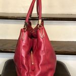 Coach Madison Phoebe Tumbled Red Leather Copper Lining Vintage Shoulder Bag Photo 3
