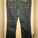 Cosmopolitan Jeans Size 12 Flare Leg Dark Wash Flap Pockets Photo 6