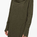 Lululemon  Athletica Dark Green Cowl Neck Sweater Size XSmall Photo 0