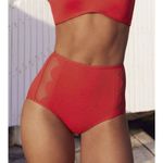 Seafolly New.  red petal edge high rise bikini. USA SIZE 8DD/6-bottom Photo 9