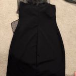 American Threads Black one shoulder  mini dress with sheer mesh detail #glam #partydress Photo 2