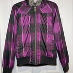 O'Neill Size Medium Purple and Black Faux Fur Hoody Snow Jacket Photo 0