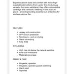 Lands' End High Waist Lined Swim Bottoms Women's UPF 50 Deep Sea Navy 16 New Blue Photo 6