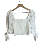 EXPRESS Bow Sleeve Crop Top Photo 2