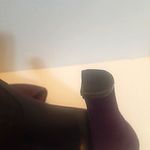 Nine West Purple size 6.5 suede shoes/booties with 4” heel EUC Photo 6
