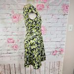 J.Crew Women's Cap Sleeve Floral A-Line Dress Yellow Size 0 Photo 6