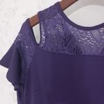 Beautiful L Cold Shoulder Butterfly Sleeve Pullover Maxi Dress in Royal Purple Size L Photo 13