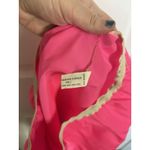 VTG 60s Mistee Hot Pink Nylon Blend Slip Skirt Lace Detail Slit Size Small USA Photo 3