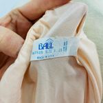 Bali Vintage  Half Slip Peach Nylon Lace Slit Size Small Photo 6