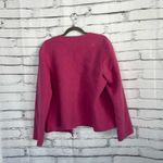 Eileen Fisher Pink Boiled Wool Cashmere Open Front Jacket Women’s Large Minimal Photo 9