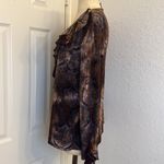 Susan Lawrence Y2k velvet burnout ruffle long sleeve whimsigoth Photo 6