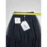 Odi et Amo Junior black tiered mesh maxi skirt. Size XS. NWT Photo 4