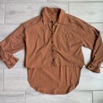 Free People Movement  ribbed high low button shacket - Size small Photo 0