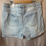 NWT Wallflower Fearless Curvy High Rise Light Blue Denim Shorts Size 24 Photo 4
