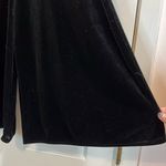 American Vintage Vintage Pantology Black Velvet Velour Wide Leg Cropped Elastic Pants - Size L Photo 3