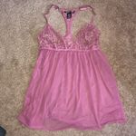 Victoria's Secret Victoria’s Secret lace pink size small sexy wear cute top lingerie floral sheer​ Photo 6
