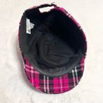 Disney  Parks Rhinestone Mickey Mouse Hot Pink & Black Plaid Cap Women’s Hat Photo 7