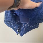 Lulu’s Picture of Perfection Spaghetti Strap Navy Blue Lace Dress Size Small Photo 6