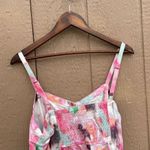 Torrid Womens Shirt Tank Multi Color Watercolor Twill Fit and Flare 12 Large Photo 5