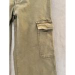 Oat New York Womens Size 2/26 High Rise Wide Leg Cargo Pant Raw Hem Green Photo 1