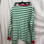 Hanna Andersson Women’s XL Green White Longsleeve Pajama Set Photo 2