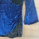 Retrofête retrofete christine colorblock faux wrap sequin new nwt mini dress Photo 4