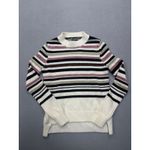 Buffalo David Bitton  Women's XS Striped Metallic Cozy Knit Crewneck Sweater Photo 8