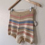 JOLIE & JOY By FCT Striped Knit Shorts Tan Photo 3