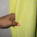 J.Crew Neon Citrus Yellow Arrow Print Shift Dress Size 00 Photo 8