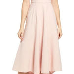 Eliza J Bateau Neck Fit & Flare Midi Dress Women's 12 Pink Sleeveless High Lo Photo 0