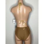 Anthropologie New. WET L.A. brown stripe bikini. Small. Retails $186 Photo 4