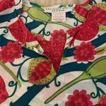 Gretchen Scott Designs Parrot Print Tunic Top Swim Coverup Red Photo 7