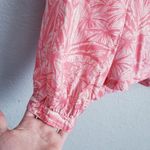 Anthropologie OVERLOVER Cameron Top In Palms Coral Rose Photo 2