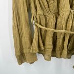 We The Free x FREE PEOPLE Safari Wrap Shirt Extra Small Sheer Cotton Blend Top Photo 11