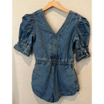 SEA New York Dagmar Denim Puff Romper (0) Photo 6