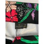 Worthington  Women's Black Floral Capri Shorts Photo 2