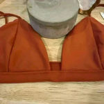 Jade Swim Perfect Match Bikini Top ~ Terracotta ~ M ~ NWT! Size M Photo 2